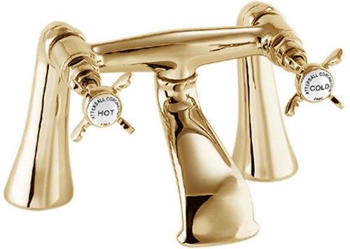 Bath Filler Tap (Gold). technical image