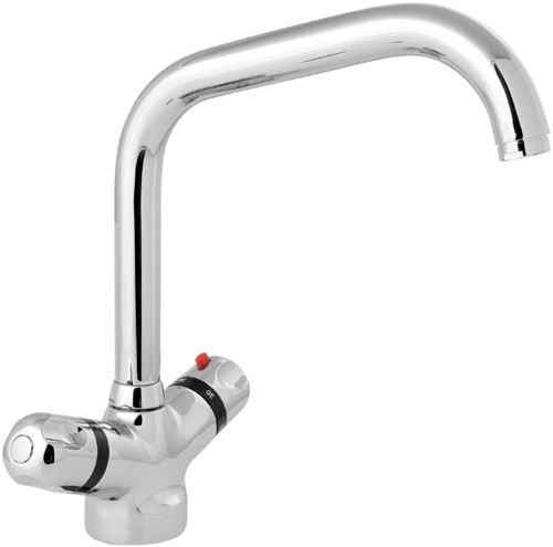 Dynamic Thermostatic Mono Kitchen Sink Mixer. technical image