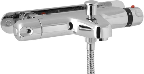 Dynamic Wall Mounted Thermostatic Bath Shower Mixer. technical image