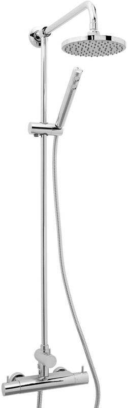 Thermostatic Shower Set With Valve, Riser & Head. technical image
