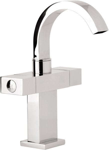 Mono Basin Mixer Tap With Swivel Spout. technical image