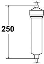 Deva Carbon Filter For Use With WFT001 And STR3AM Taps. technical image