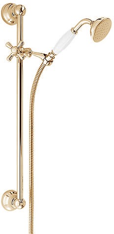 Traditional Riser Rail Kit With Handset (Gold). technical image