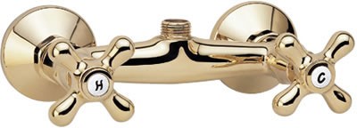 Regent Manual Shower Valve (Gold). technical image