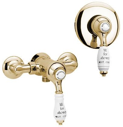 Montrose Manual Shower Valve (Gold). technical image