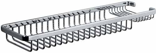 Wall Mounted Bath Rack 450x125mm (Chrome) technical image