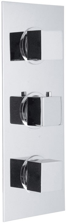 Triple thermostatic shower valve 3/4" technical image