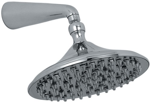 9" 230mm Drench shower head and arm in chrome. technical image
