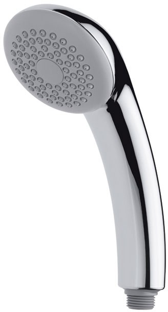 Chrome G-Class single function low pressure shower handset. technical image