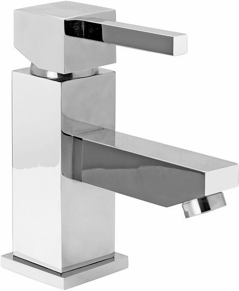 Mono Basin Mixer Tap (Chrome). technical image