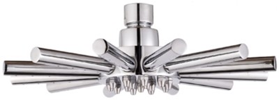 Twin Thermostatic Shower Valve, Ceiling Arm & Star Head. technical image
