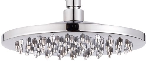 Triple Thermostatic Shower Set, Handset & Round Head. technical image