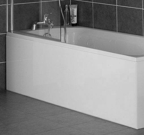 1800mm Side Bath Panel (White, Solid MDF). technical image