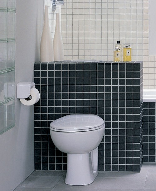 Back To Wall Toilet Pan And Seat. technical image