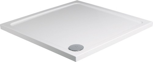 Slimline Square Shower Tray. 1000x1000x40mm. technical image