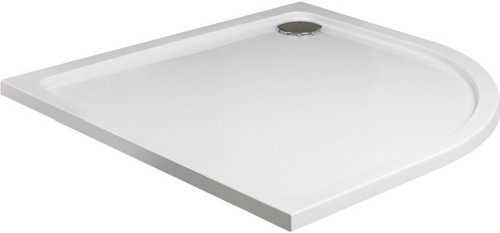Slimline Quadrant Shower Tray. 900x900x40mm. technical image