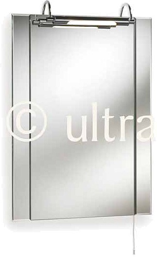 Ashford illuminated bathroom mirror.  Size 550x750mm. technical image