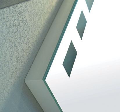 Innisfree backlit illuminated bathroom mirror.  Size 500x700mm. technical image