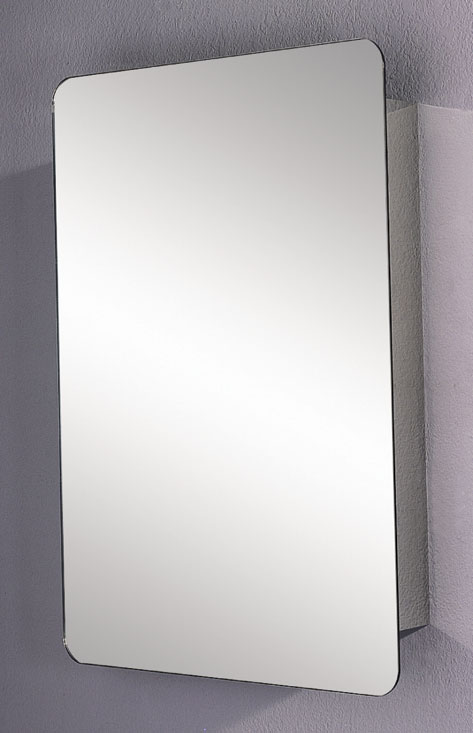 Austin mirror bathroom cabinet, sliding door.  460-860mm. technical image