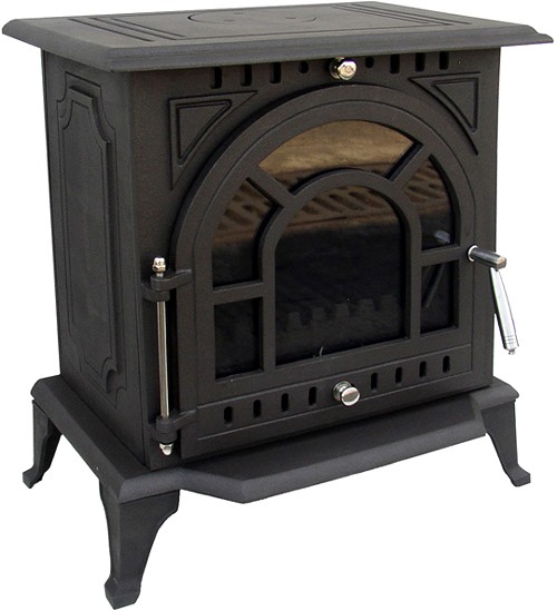 York Wood Burning Stove. 616x570mm. 9kW. technical image