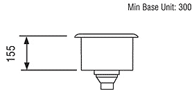 Undermount 1.0 Bowl Ceramic Kitchen Sink technical image