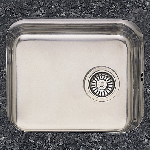 Undermount 1.0 Bowl Steel Kitchen Sink With BSW. technical image