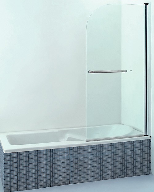 Single Bath Screen. 800mm. technical image