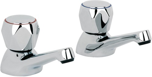 Bath Taps (Pair, Chrome). technical image