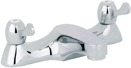 Bath Filler Tap With Lever Handles (Chrome). technical image