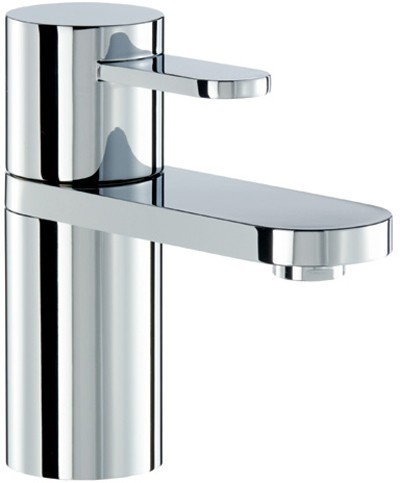 Mono Basin Mixer Tap With Click-Clack Waste (Chrome). technical image
