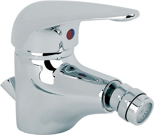 Mono Bidet Mixer Tap With Pop Up Waste (Chrome). technical image