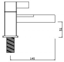 Waterfall Basin & Bath Shower Mixer Tap Set (Free Shower Kit). technical image