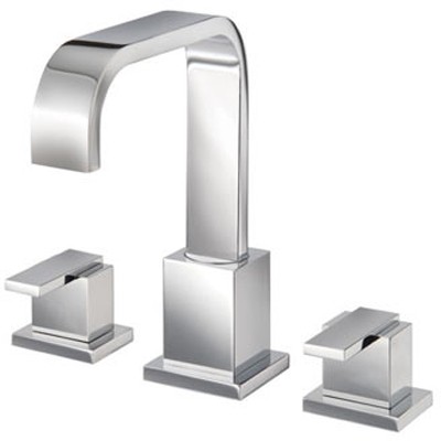 3 Tap Hole Bath Filler Tap (Chrome). technical image