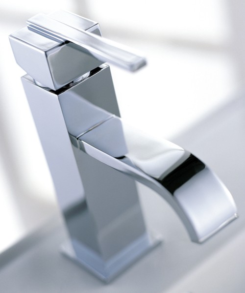 Mono Basin Mixer Tap (Chrome). technical image