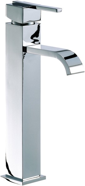 Basin Mixer Tap, Freestanding, 297mm High. technical image