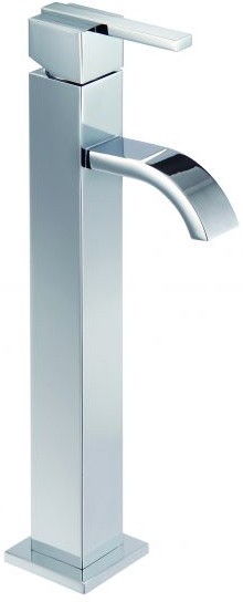 Cloakroom Mono Basin Mixer Tap, 283mm High. technical image