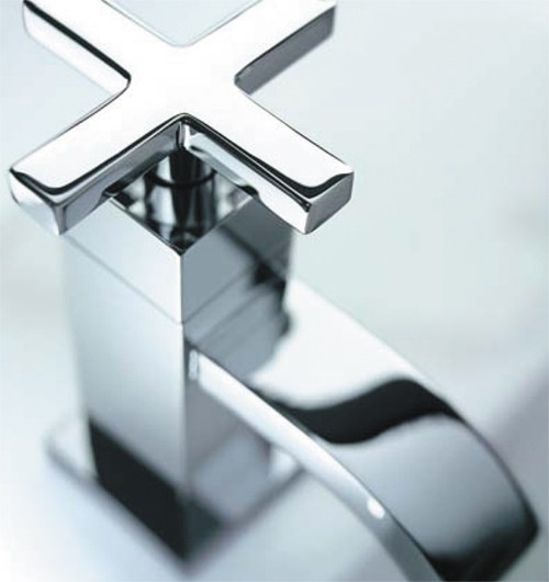Basin Taps (Pair, Chrome). technical image