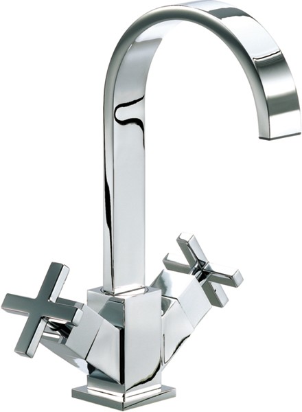 Mono Basin Mixer Tap (Chrome). technical image