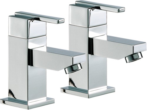 Bath Taps (Pair, Chrome). technical image