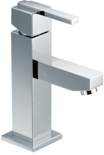 Cloakroom Mono Basin Mixer Tap, 164mm High. technical image