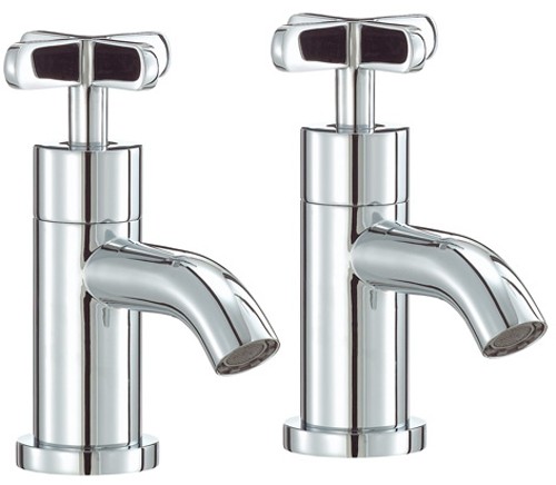 Bath Taps (Pair, Chrome). technical image