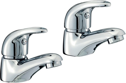Bath Taps (Pair, Chrome). technical image
