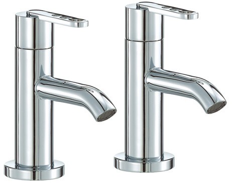 Basin Taps (Pair, Chrome). technical image