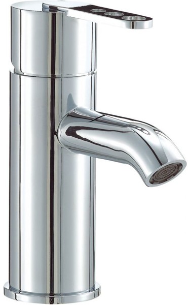 One Tap Hole Bath Filler Tap (Chrome). technical image