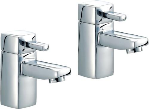 Bath Taps (Pair, Chrome). technical image