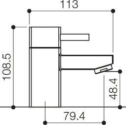 Bath Taps (Pair, Chrome). technical image