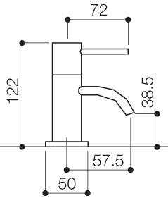 Bath Taps (Pair, Chrome). technical image