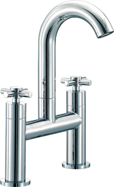 Bath Filler Tap (High Spout, Chrome). technical image