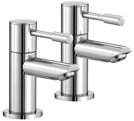 Bath Taps (Pair, Chrome). technical image