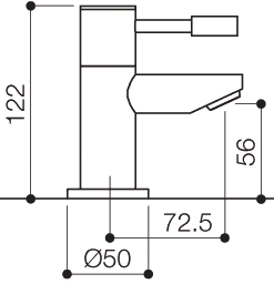 Bath Taps (Pair, Chrome). technical image